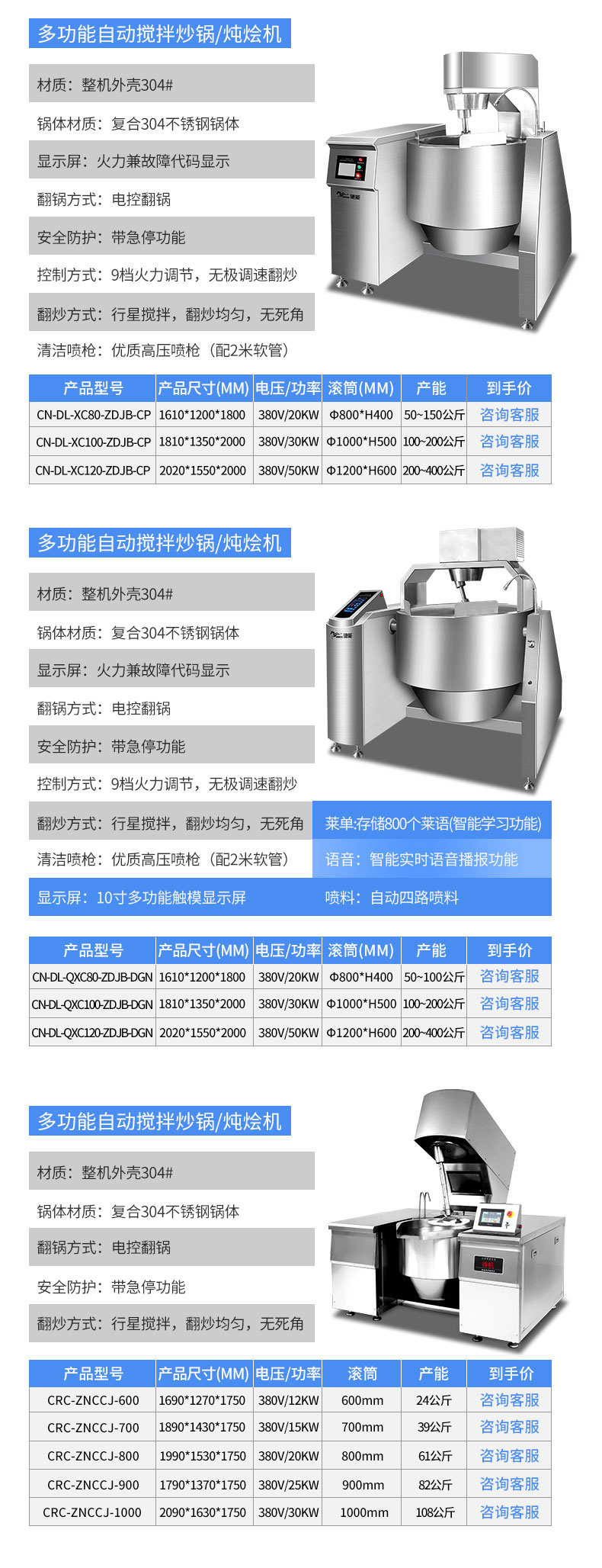 馳能炒菜機產品參數3
