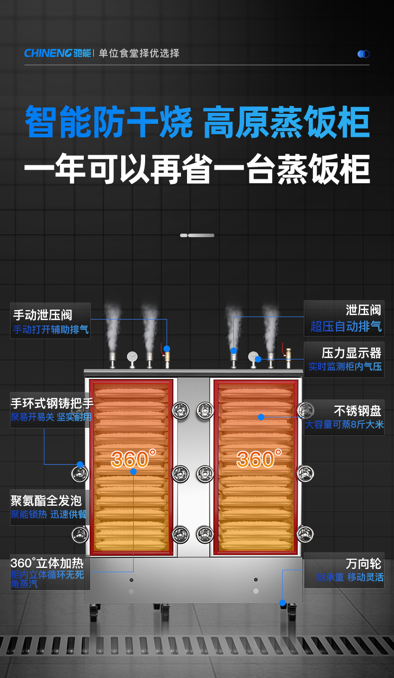 高原蒸柜特點介紹