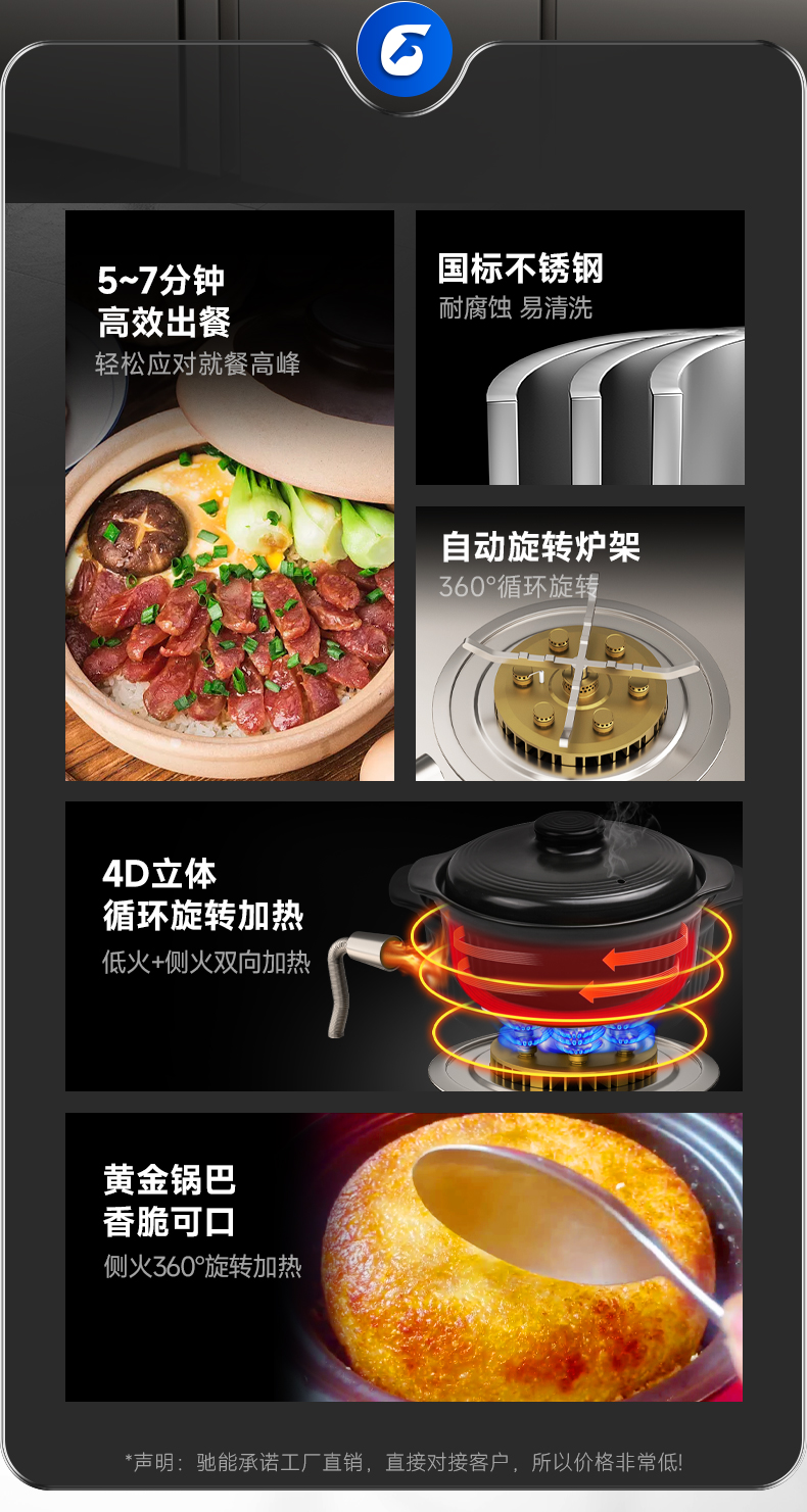 燃氣煲仔爐功能介紹